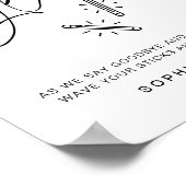 EVERLEIGH Wedding Glow Stick Sign Poster (Ecke)