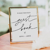 EVERLEIGH Wedding Guest Book Sign Poster
