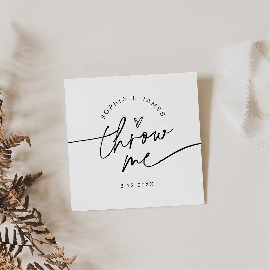 EVERLEIGH Wedding Off Petal Confetti Toss Quadratische Visitenkarte