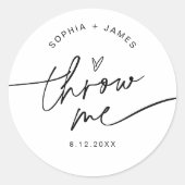 EVERLEIGH Wedding Petal Confetti Toss Sticker (Vorderseite)