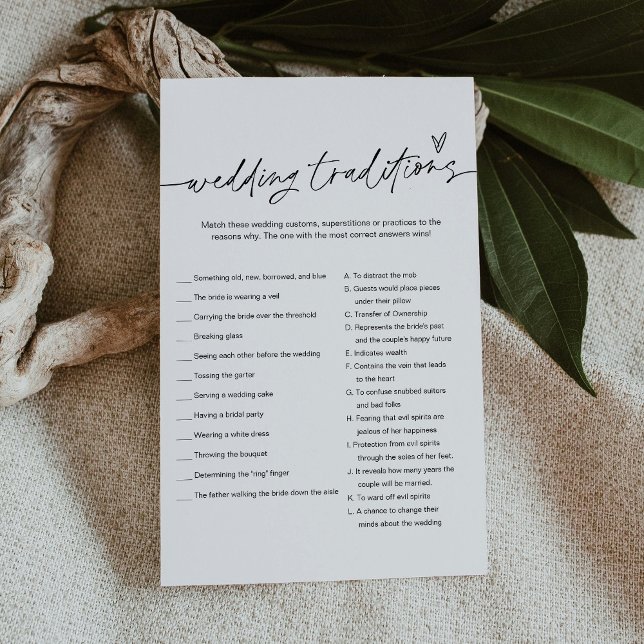 EVERLEIGH Wedding Traditions Brautparty Game (Von Creator hochgeladen)