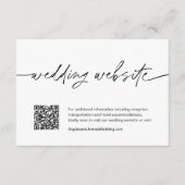 EVERLEIGH Wedding Website QR Code Umschließungskar Begleitkarte (Vorderseite)
