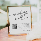EVERLEIGH Wedding Well QR Code Sign Poster