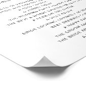 EVERLEIGI Spy Wedding Hashtag Sign Poster (Ecke)