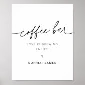 EVERLEIGING Coffee Bar Sign Poster (Vorne)