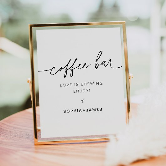 EVERLEIGING Coffee Bar Sign Poster