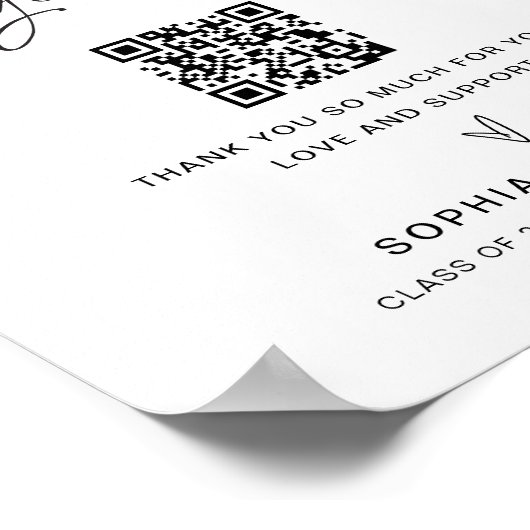 EVERLEIGING Future Uni Fund Venmo Sign Poster (Ecke)