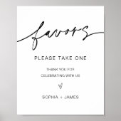 EVERLEIGTE Gastgeschenke Hochzeiten Unterschreiben Poster (Vorne)