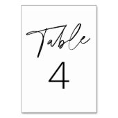 EVERLEIGTE Minimalistische moderne Tischnummer (Rückseite)