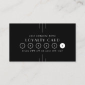 EVERLY Art Deco Black Business Reward 6 Punch Treuekarte (Vorderseite)