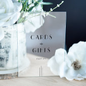EVERLY Art Deco Black Cards und Geschenke Hochzeit Acrylschild