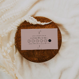 EVERLY Art Deco Blush Pink Business Reward 6 Punch Treuekarte