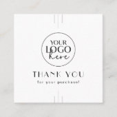 EVERLY Art Deco Business Logo QR Code Thank You Rabattkarte (Vorderseite)