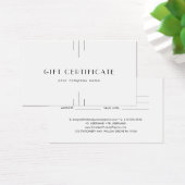 EVERLY Art Deco Minimal Business Gift Certificate (Schreibtisch)