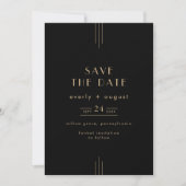 EVERLY Art Deco Save The Date (Vorderseite)