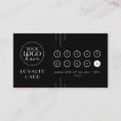 EVERLY Black Logo Business Reward 10 Punch Treuekarte (Vorderseite)