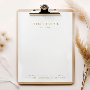 EVERLY Gold Art Deco Geschäft Professionell Untern Briefbogen