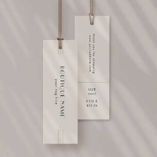 EVERLY Ivory Hängetags Kleidungslabel Preisschild