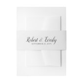 Everly Wedding Einladungsbanderole (Vorderseite Beispiel)