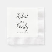 Everly Wedding Serviette (Vorderseite)