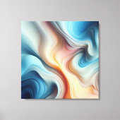 Evermore Abstrakt Stretched Canvas Print Leinwanddruck (Vorderseite)