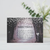 Evermore | Anfahrtsskizzen für verzauberte Waldhoc Begleitkarte (Stehend Vorderseite)