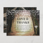 Evermore | Bezauberte Liebe des Heidelwaldes und D Dankeskarte (Vorne/Hinten)