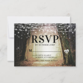 Evermore | Bezauberter Fairy Forest | Amber Weddin RSVP Karte