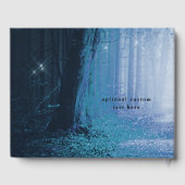 Evermore | Bezauberter Fairy Forest | Blue Wedding Gästebuch (Rückseite)
