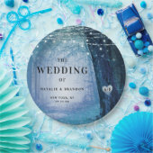 Evermore | Bezauberter Fairy Forest | Blue Wedding Pappteller (Party)