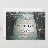 Evermore | Bezauberter Fairy Forest | Moss Wedding Einladung (Vorderseite)