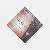 Evermore | Bezauberter Fairy Forest | Rosa Abendes Serviette (Ecke)