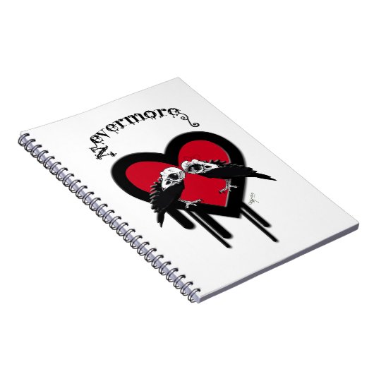 Evermore (Black Lettering) Notizblock (Rechte Seite)