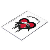 Evermore (Black Lettering) Notizblock (Linke Seite)