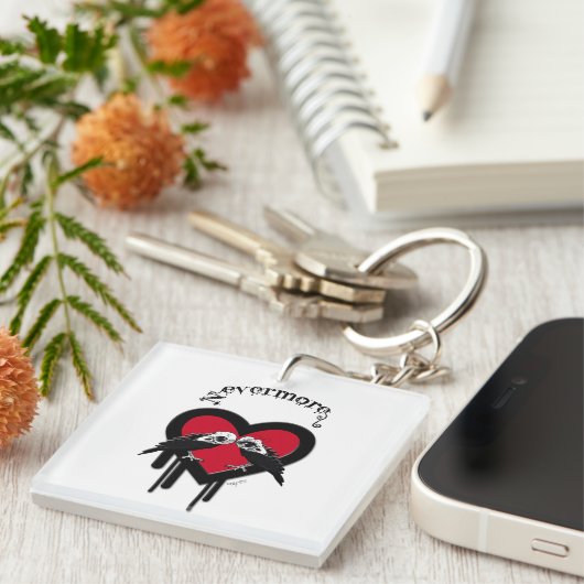 Evermore (Black Lettering) Schlüsselanhänger (Vorderseite rechts)