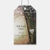 Evermore | Enchanted Fairy Forest Amber Danke Geschenkanhänger (Rückseite)