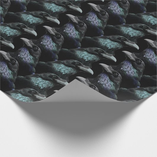 Evermore Gothic Raven Conspiracy Trading Goth Must Geschenkpapier (Ecke)