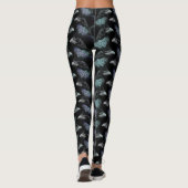 Evermore Gothic Raven Conspiracy Trading Goth Must Leggings (Rückseite)