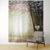 Evermore | Hintergrund des verzauberten Waldhochze Wandteppich (Beispiel)