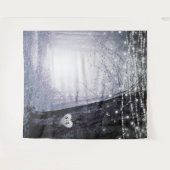 Evermore | Hintergrund des verzauberten Waldhochze Wandteppich (Vorderseite (Horizontal))