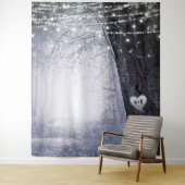 Evermore | Hintergrund des verzauberten Waldhochze Wandteppich (Beispiel)