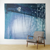 Evermore | Hintergrund des verzauberten Waldhochze Wandteppich (Beispiel (Horizontal))