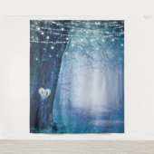 Evermore | Hintergrund des verzauberten Waldhochze Wandteppich (Vorderseite)