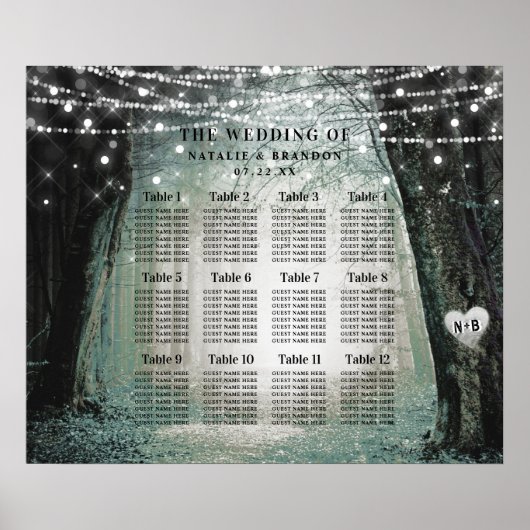 Evermore | Übersicht über die Sitzplätze des verza Poster (Vorne)