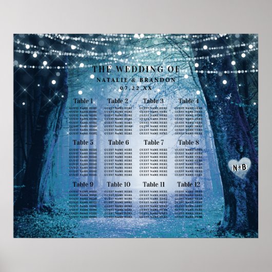 Evermore | Übersicht über die Sitzplätze des verza Poster (Vorne)