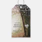 Evermore | Verzauberter Wald | Amber Brautparty Geschenkanhänger (Rückseite)