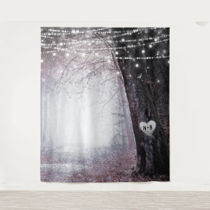 Evermore Verzauberter Wald Hochzeits-Fotohinterg Wandteppich
