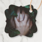 Evermore Verzauberter Wald Save the Date mit Foto Geschenkanhänger (Rückseite)