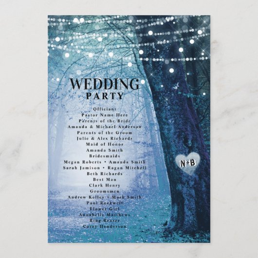 Evermore | Zeremonie des verzauberten Märchenwalde Programm (Rückseite)