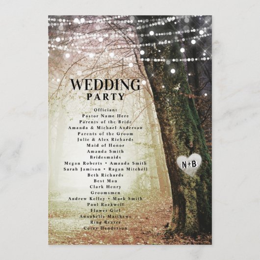 Evermore | Zeremonie des verzauberten Märchenwalde Programm (Rückseite)